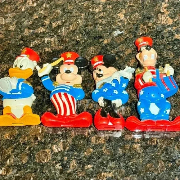 Vintage Mickey Mouse Whistle Kazoos Whistles Stand Up Figures Disney - Picture 1 of 10